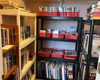 Books, CD's, DVD's and VHS tapes