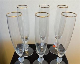 6 Marquis "Sweet Memories" flutes by Waterford