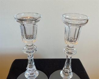 Waterford Curraghmore candlesticks - pair