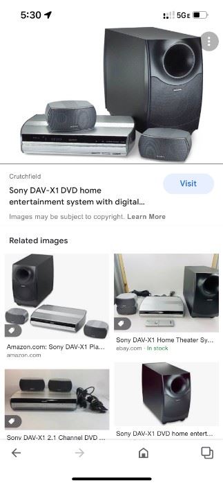 Sony home entertainment system
