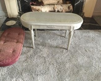 Pair of French Stools with pads.