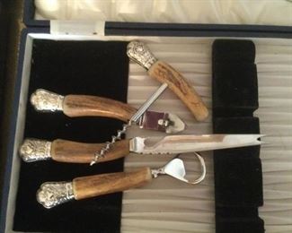 Sanderson Antler Bar Set - $125.  Accepting offers prior to sale.