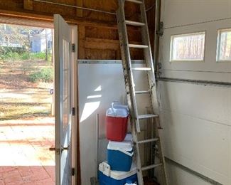 Coolers and another tall ladder that can be even taller if needed!
