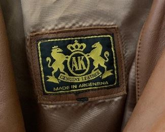 Anne Klein coat - genuine leather; made in Argentina. 