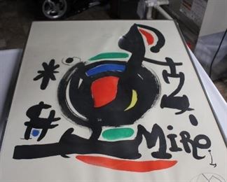 Signed Miro lithograph