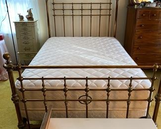 Antique brass bed