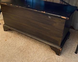 Painted blanket chest