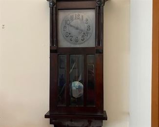 Antique Gilbert wall clock
