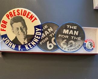 JFK Campaign buttons