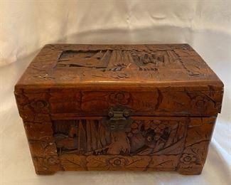 Hand carved box