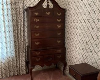 High Boy Chest (With bedroom set)