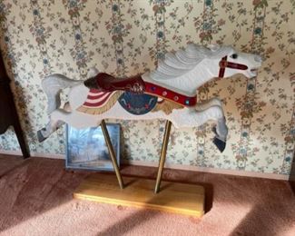 $800.00................Custom Hand Carved Carousel Horse 