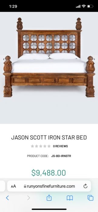 Iron Star Bed Frame