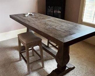 Guest Room Garage Rustic table pottery barn