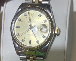  ROLEX WITH DIAMONDS