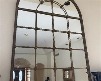 Large arched mirror