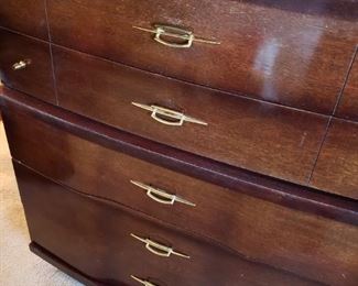 Mid-Century Modern Classic Highboy Dresser by Bassett