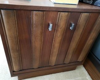 Mid-Century Modern Vinyl Record Keeper Cabinet. This cabinet is classic!