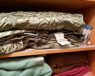 We have some wonderful 1940's in great condition Bed Spreads and Wool Blankets.