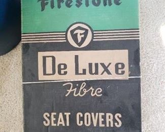 Vintage Firestone Seat Cover Box