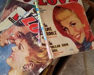 A whole bunch of these Vintage Love Magazines