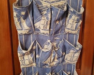 Shoe Holder made out of a Vintage Blanket/Throw.