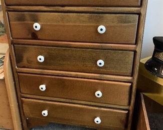 5 drawer small storage cabinet / night stand 