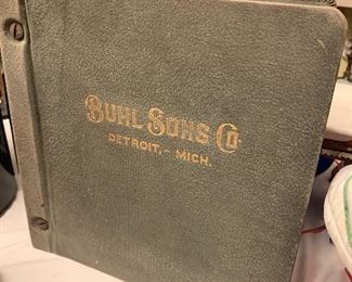 Turn of the century Buhl and Sons Detroit catalogue (very cool book with illustrations of almost anything you could think of purchasing at that time)