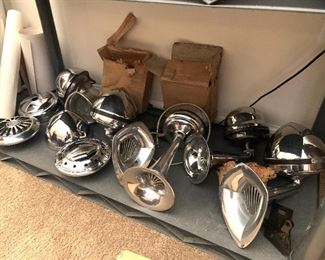 1920’s and 1930’s new old stock horns and parts for high end cars (Cadillac, auburn, cord, Duesenberg, Graham, Cadillac, Hudson, etc) 