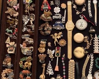 Jewelry, pocket watches, vintage watches 