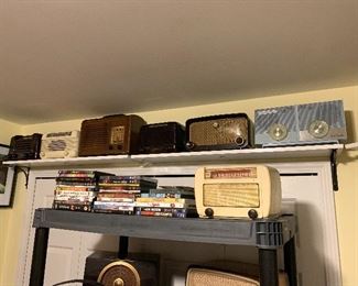 Tube radios, DVD’s 