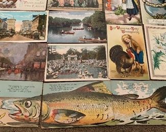 Hundreds of 1800’s to early 1900’s post cards. Lots of local Michigan related 