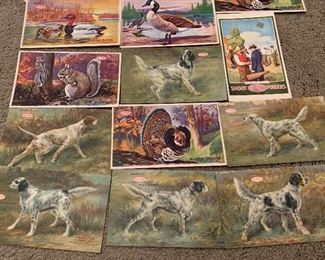 Complete set of over 30 Dupont powders post cards “Shoot Dupont powders” from 1916. 