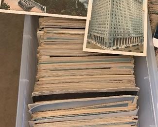 Hundreds of postcards 