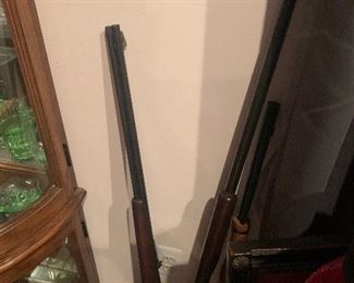 1880’s Marlin rifle, 12 gauge shotgun