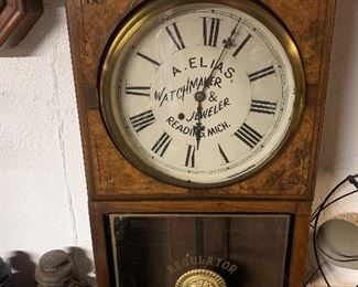 Antique advertising clock