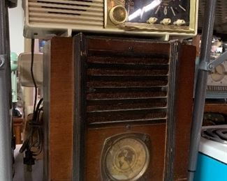 Detrola and mid century Motorola tube radio