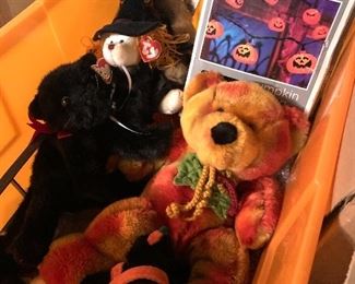 Lots of halloween decorations