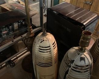 Very unique 1940’s rocket radio lamps