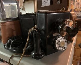 Antique wall phone 