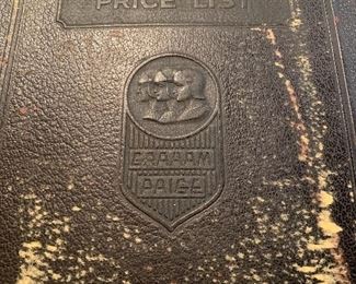 Large master parts book for Graham Paige cars made in Detroit 