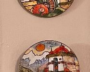 Hand painted plates