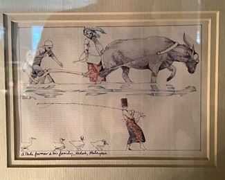 Detail of watercolor, 1 of 3