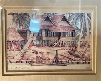 Detail of watercolor, 2 of 3