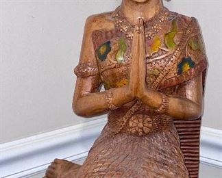 Hand carved wooden figurine
