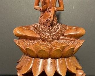 Hand carved wood figurine