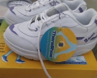 Side view of tennis shoes