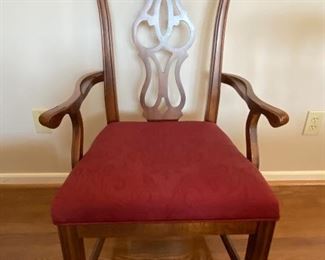 Stanley fruitwood splat back armchair