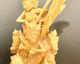 Hand carved wood figurine