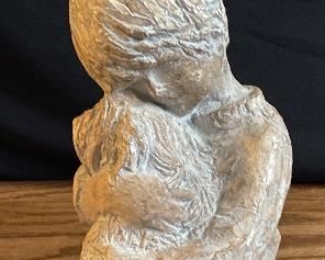 Austin statue child with dog